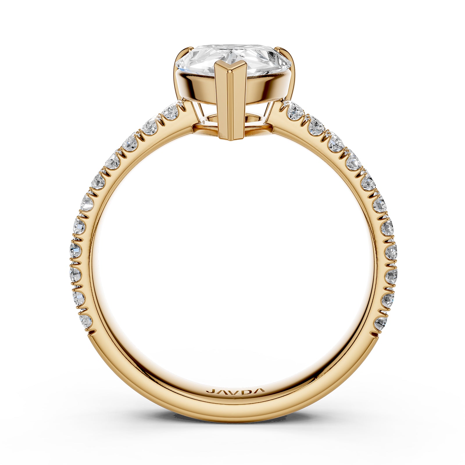 U Shape Prong Setting Lab Grown Diamond Engagement Ring IGI Certified 1.75 Ctw.