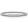 Twisted Stackable Minimalist Round Lab Diamond Bar Fashion Ring 0.03ctw.