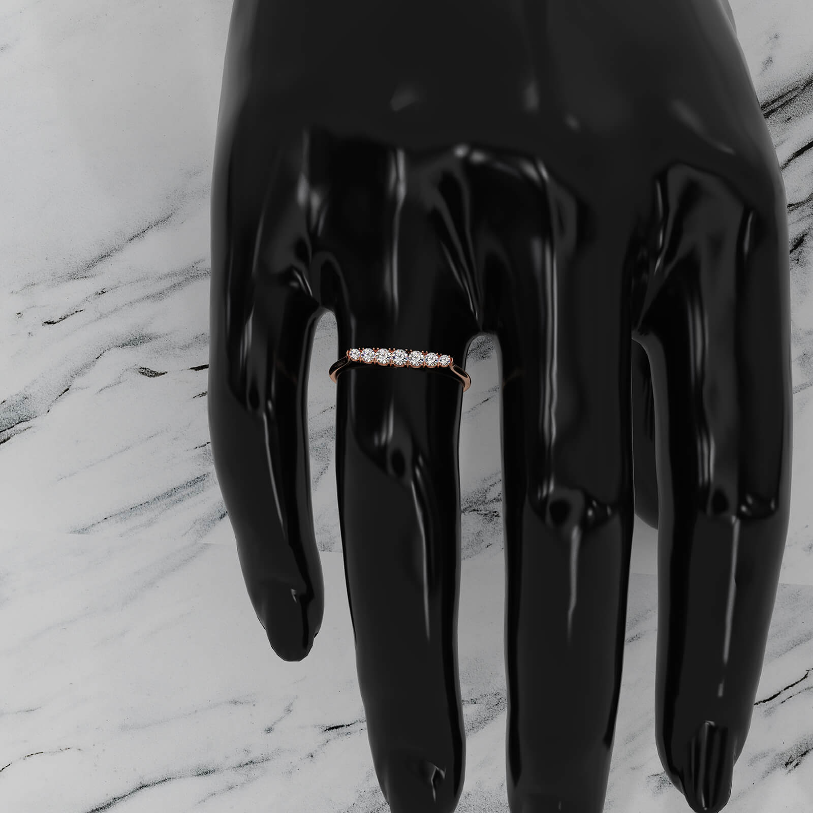 Euro Shank Sleek And Slim Round Lab Diamond Fashionable Ring 0.15ctw.