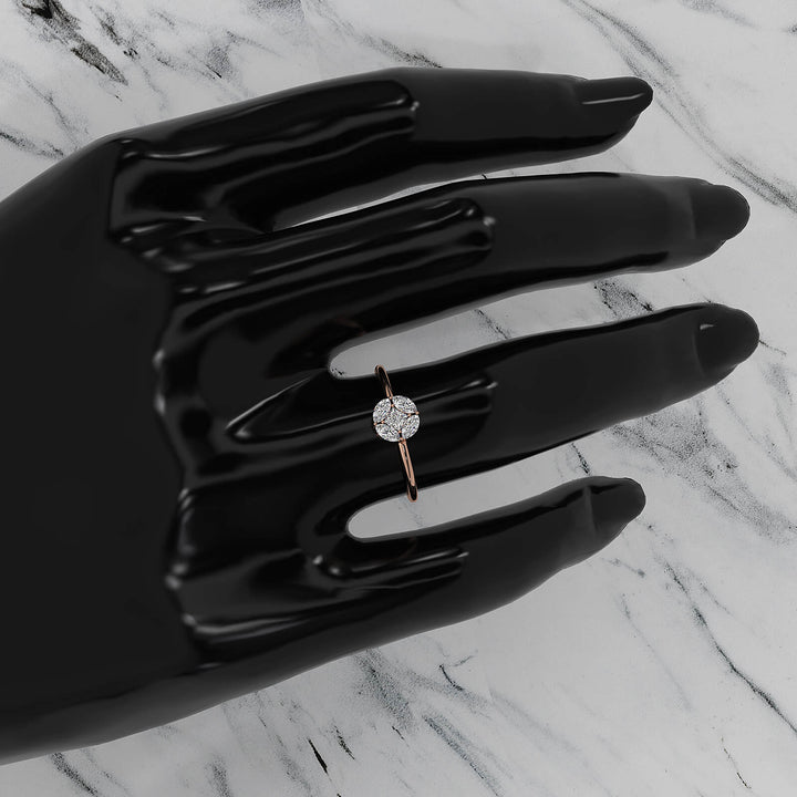 Minimalist Princess Marquise Fashionable Lab Diamond Ring 0.31ctw.