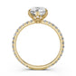 French Pave Set Lab Grown Diamond Engagement Ring 2.50 Ctw.