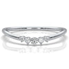 Sleek & Slim 5 Stone Round Shape Lab Diamond Fashion Ring 0.06ctw.