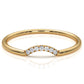 5 Stone Round Lab Diamond Minimalist Stackable Fashion Ring 0.02ctw.