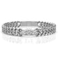 Bold Cuban Chain Link Minimalist Round Lab Diamond Fashion Ring 0.04ctw.
