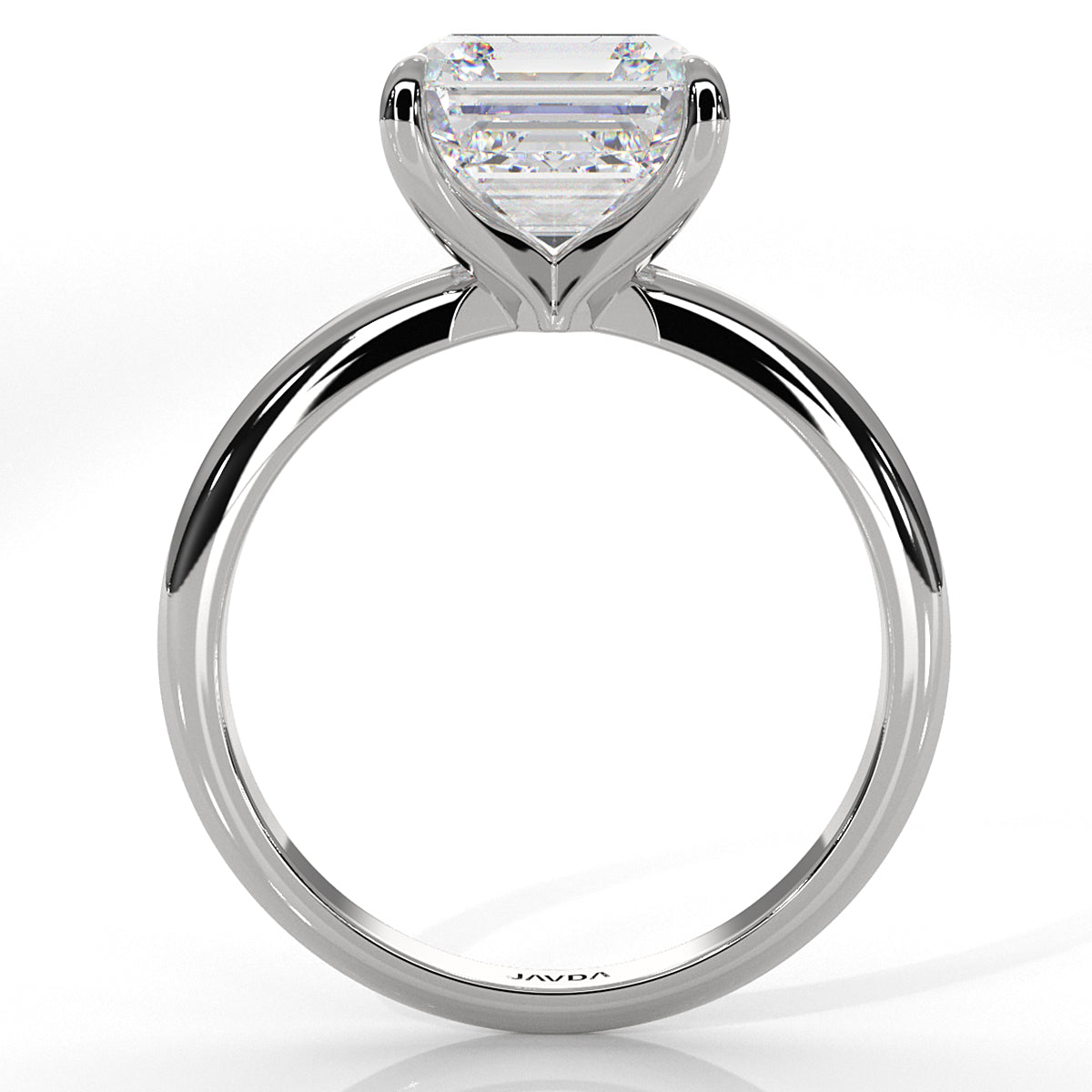 4g Knife Edge Solitaire Lab Grown Diamond Engagement Ring 2.5mm IGI Certified 3.00 Ctw.