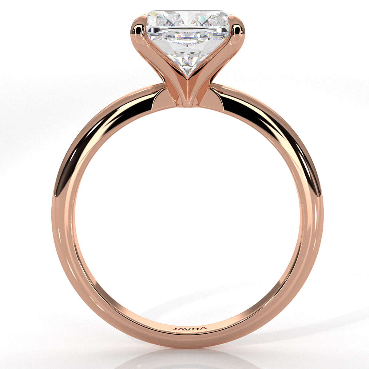 4g Knife Edge Solitaire Lab Grown Diamond Engagement Ring 2.5mm IGI Certified 3.00 Ctw.