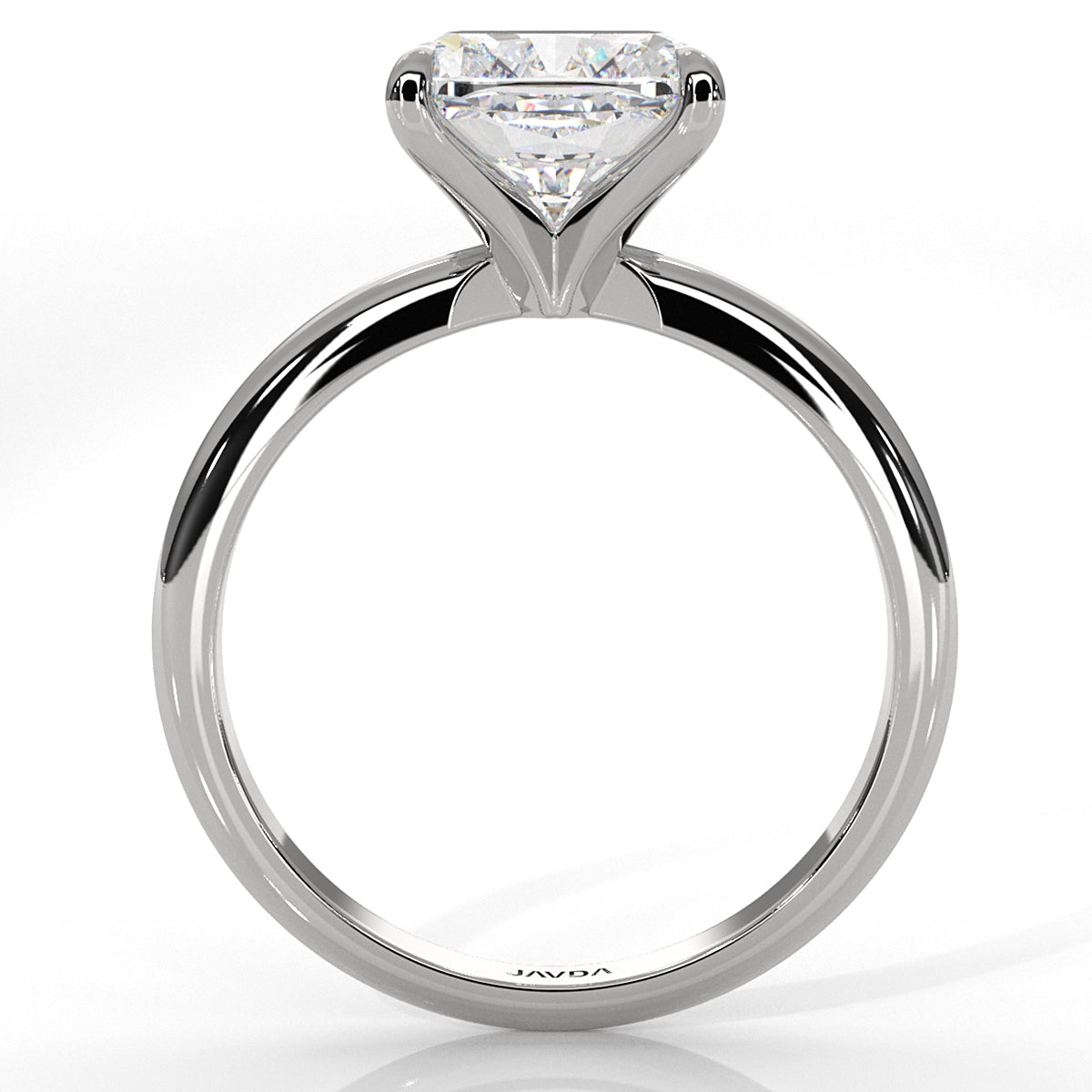4g Knife Edge Solitaire Lab Grown Diamond Engagement Ring 2.5mm IGI Certified 3.00 Ctw.
