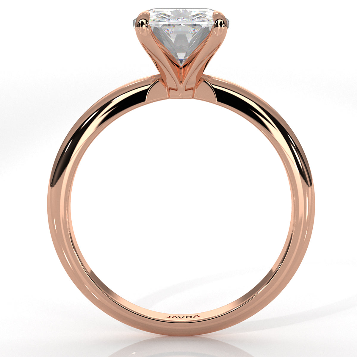 4g Knife Edge Solitaire Lab Grown Diamond Engagement Ring 2.5mm IGI Certified 3.00 Ctw.