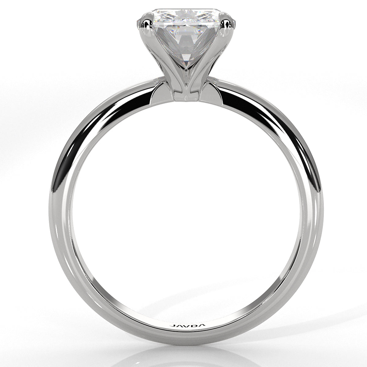 4g Knife Edge Solitaire Lab Grown Diamond Engagement Ring 2.5mm IGI Certified 3.00 Ctw.