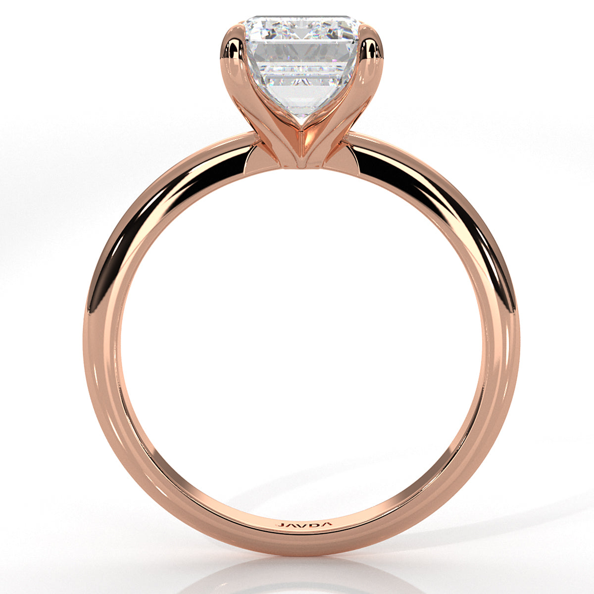 4g Knife Edge Solitaire Lab Grown Diamond Engagement Ring 2.5mm IGI Certified 3.00 Ctw.