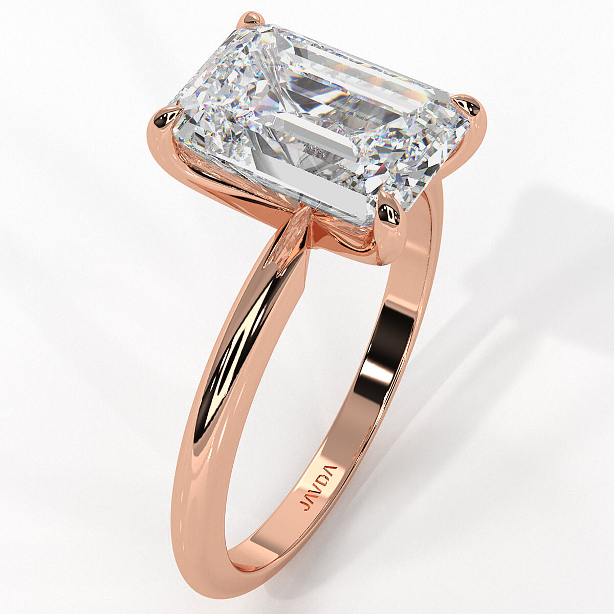 4g Knife Edge Solitaire Lab Grown Diamond Engagement Ring 2.5mm IGI Certified 3.00 Ctw.