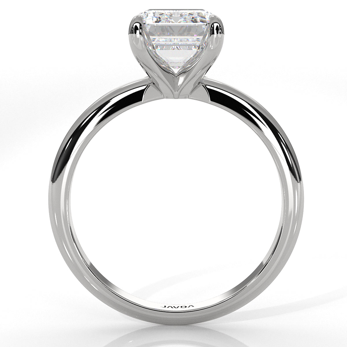 4g Knife Edge Solitaire Lab Grown Diamond Engagement Ring 2.5mm IGI Certified 3.00 Ctw.