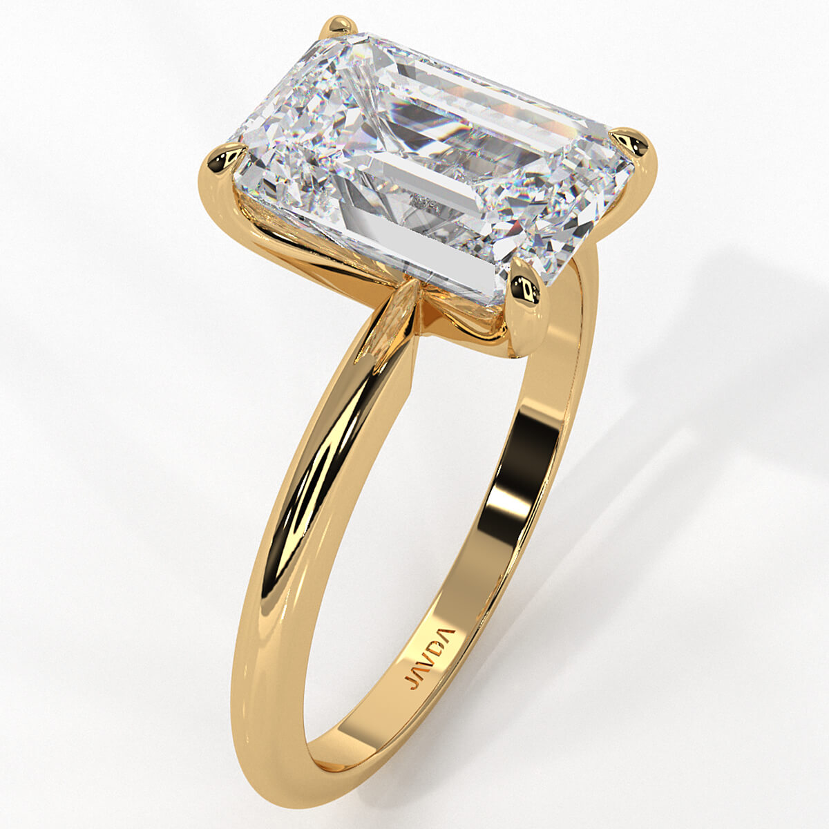 4g Knife Edge Solitaire Lab Grown Diamond Engagement Ring 2.5mm IGI Certified 3.00 Ctw.