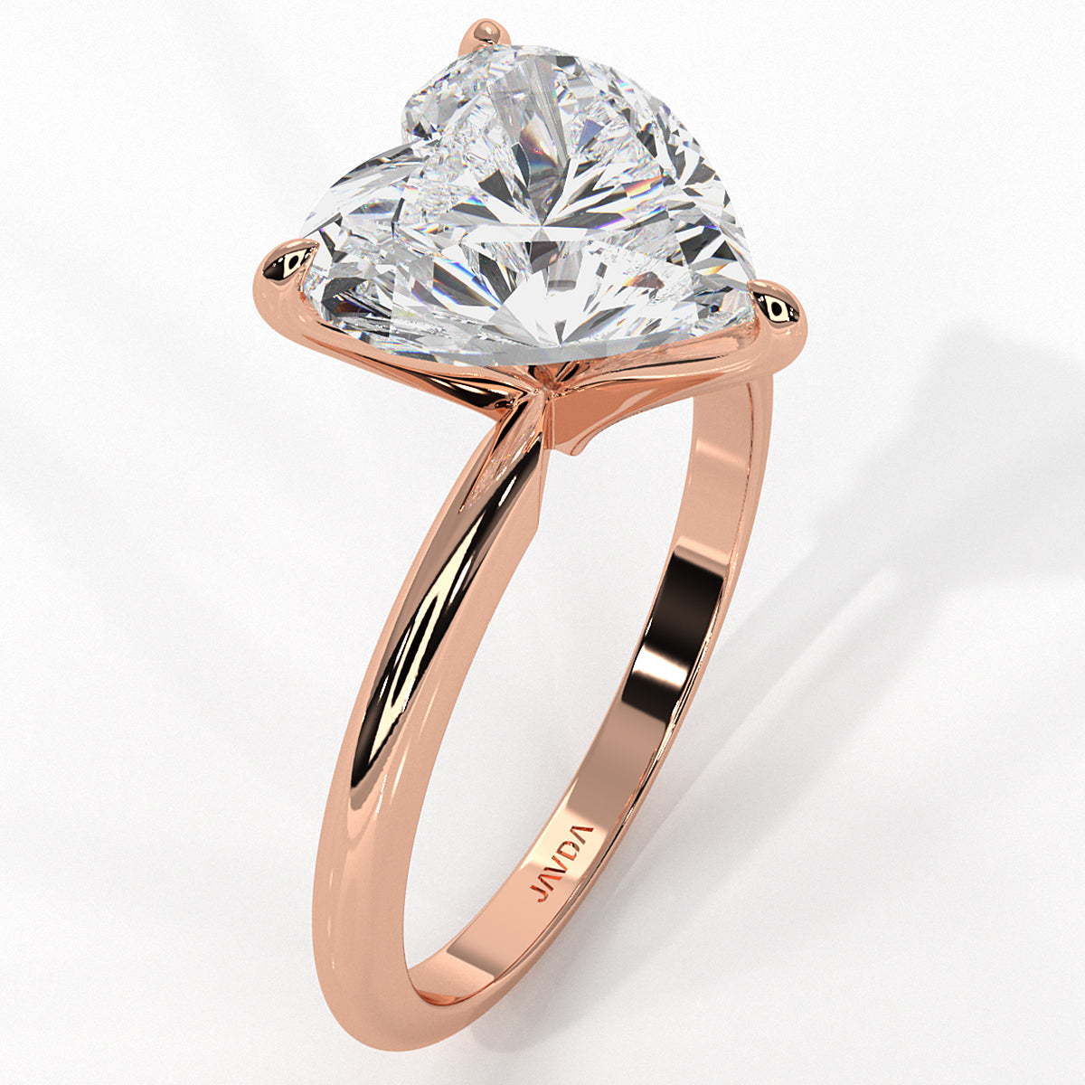 4g Knife Edge Solitaire Lab Grown Diamond Engagement Ring 2.5mm IGI Certified 3.00 Ctw.