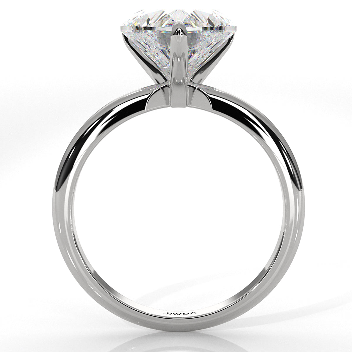 4g Knife Edge Solitaire Lab Grown Diamond Engagement Ring 2.5mm IGI Certified 3.00 Ctw.