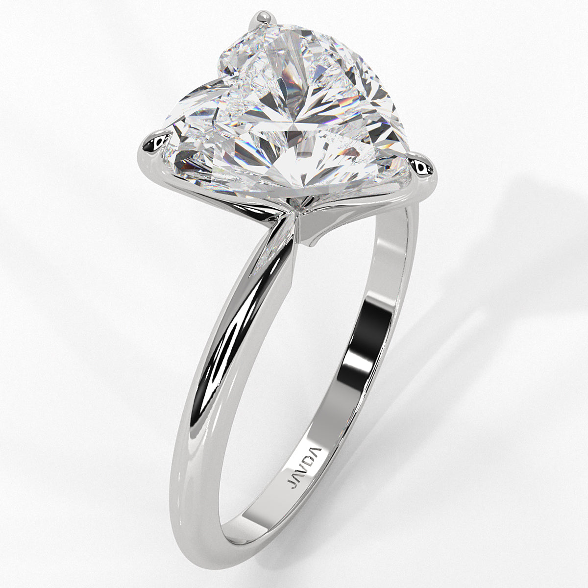 4g Knife Edge Solitaire Lab Grown Diamond Engagement Ring 2.5mm IGI Certified 3.00 Ctw.