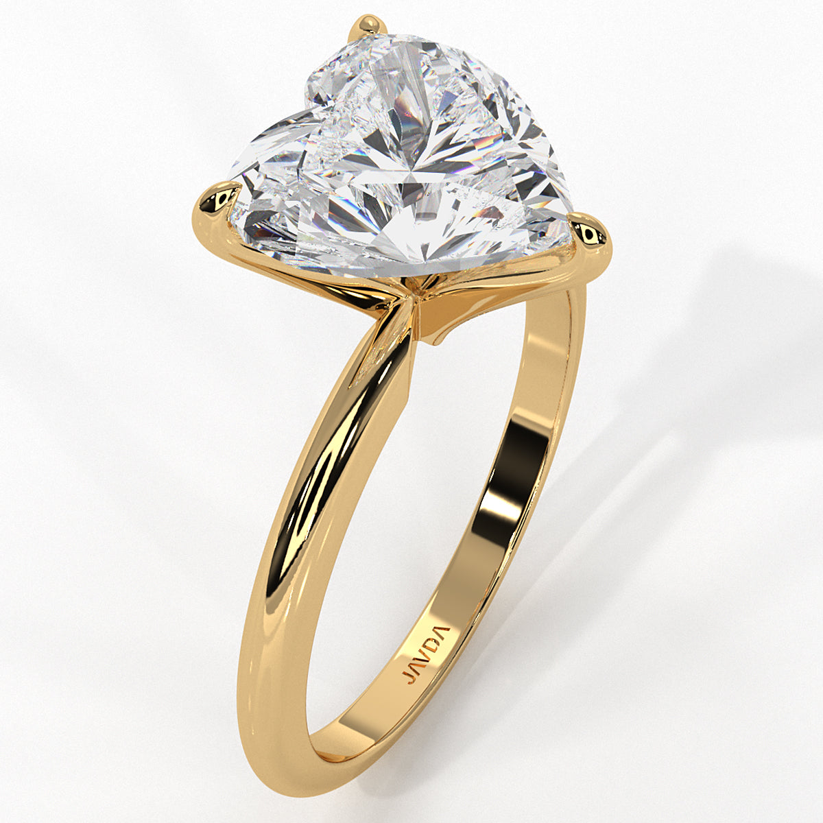 4g Knife Edge Solitaire Lab Grown Diamond Engagement Ring 2.5mm IGI Certified 3.00 Ctw.