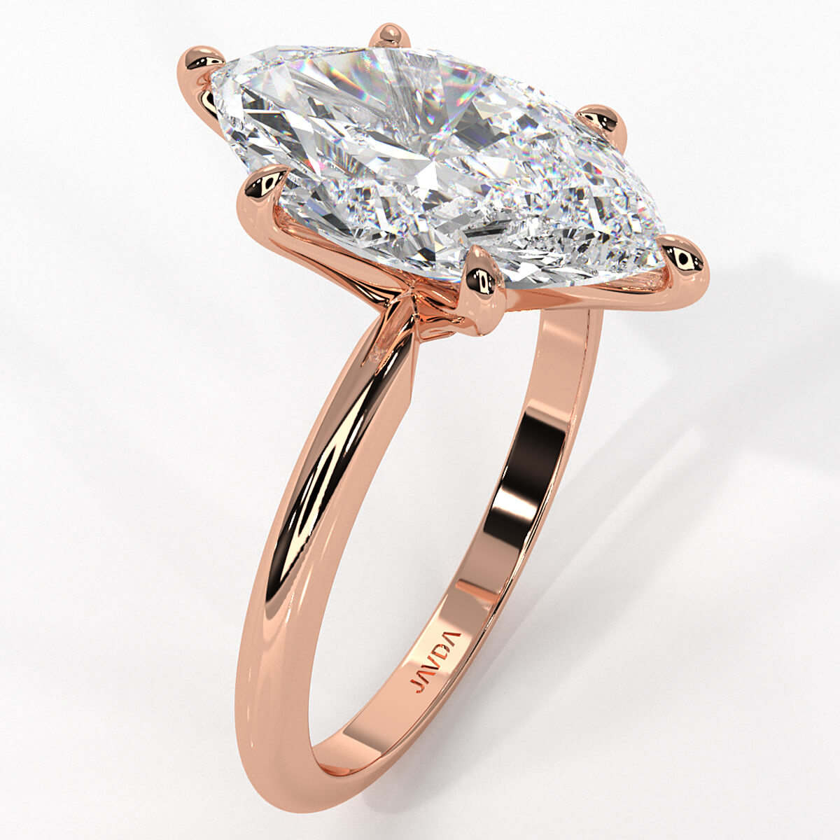 4g Knife Edge Solitaire Lab Grown Diamond Engagement Ring 2.5mm IGI Certified 3.00 Ctw.