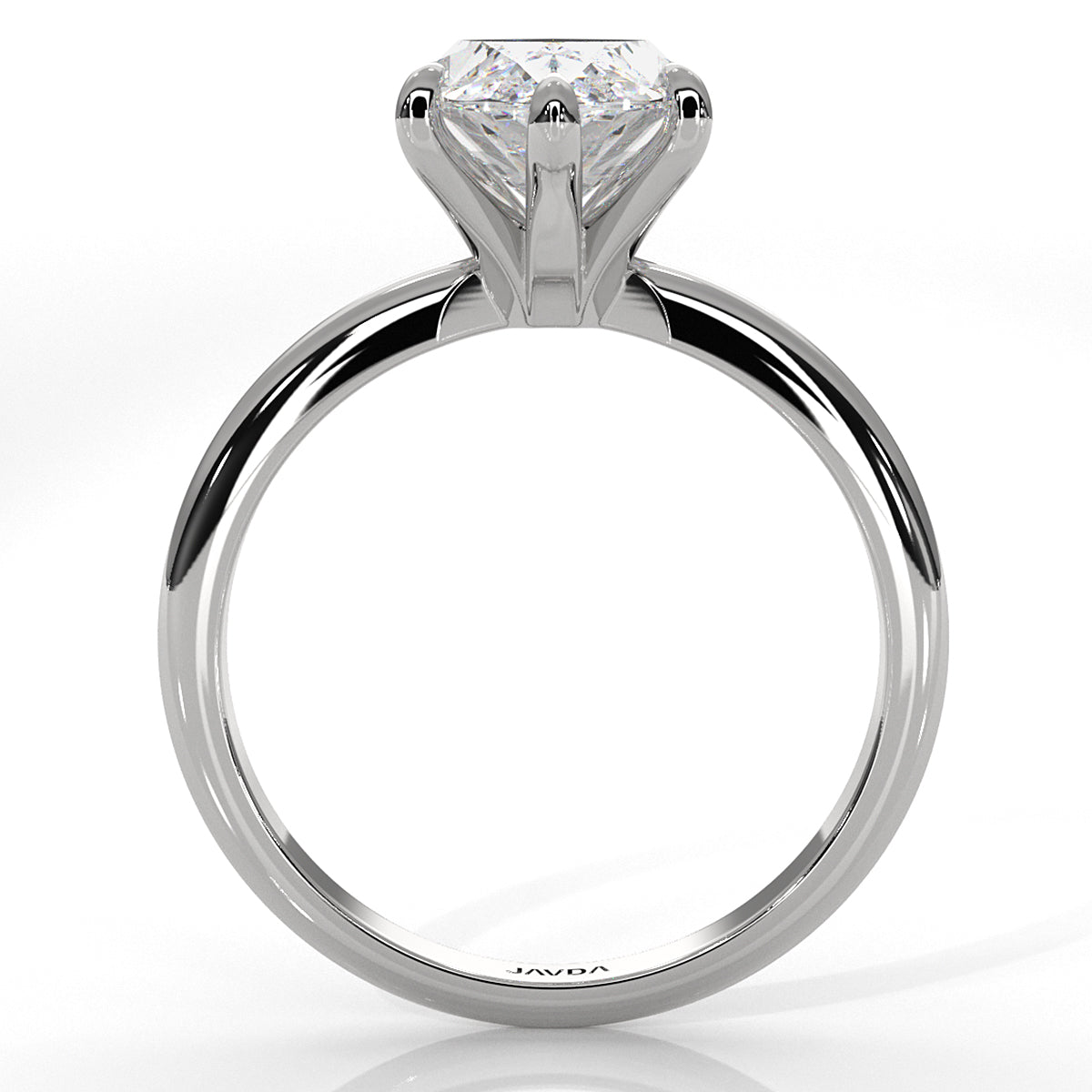 4g Knife Edge Solitaire Lab Grown Diamond Engagement Ring 2.5mm IGI Certified 3.00 Ctw.