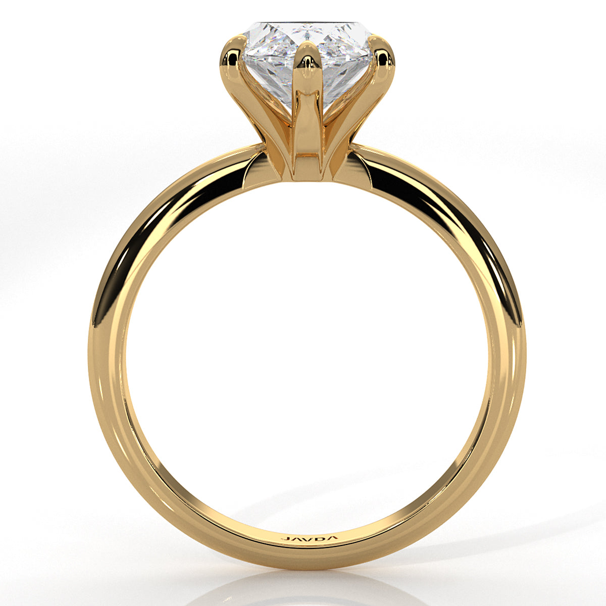4g Knife Edge Solitaire Lab Grown Diamond Engagement Ring 2.5mm IGI Certified 3.00 Ctw.