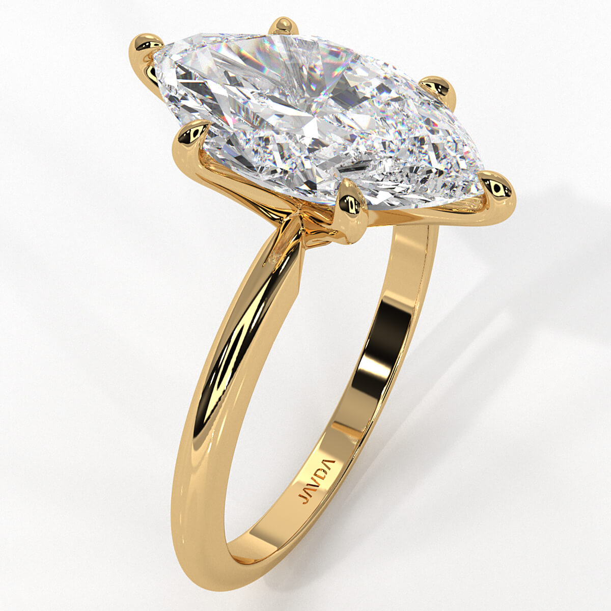 4g Knife Edge Solitaire Lab Grown Diamond Engagement Ring 2.5mm IGI Certified 3.00 Ctw.