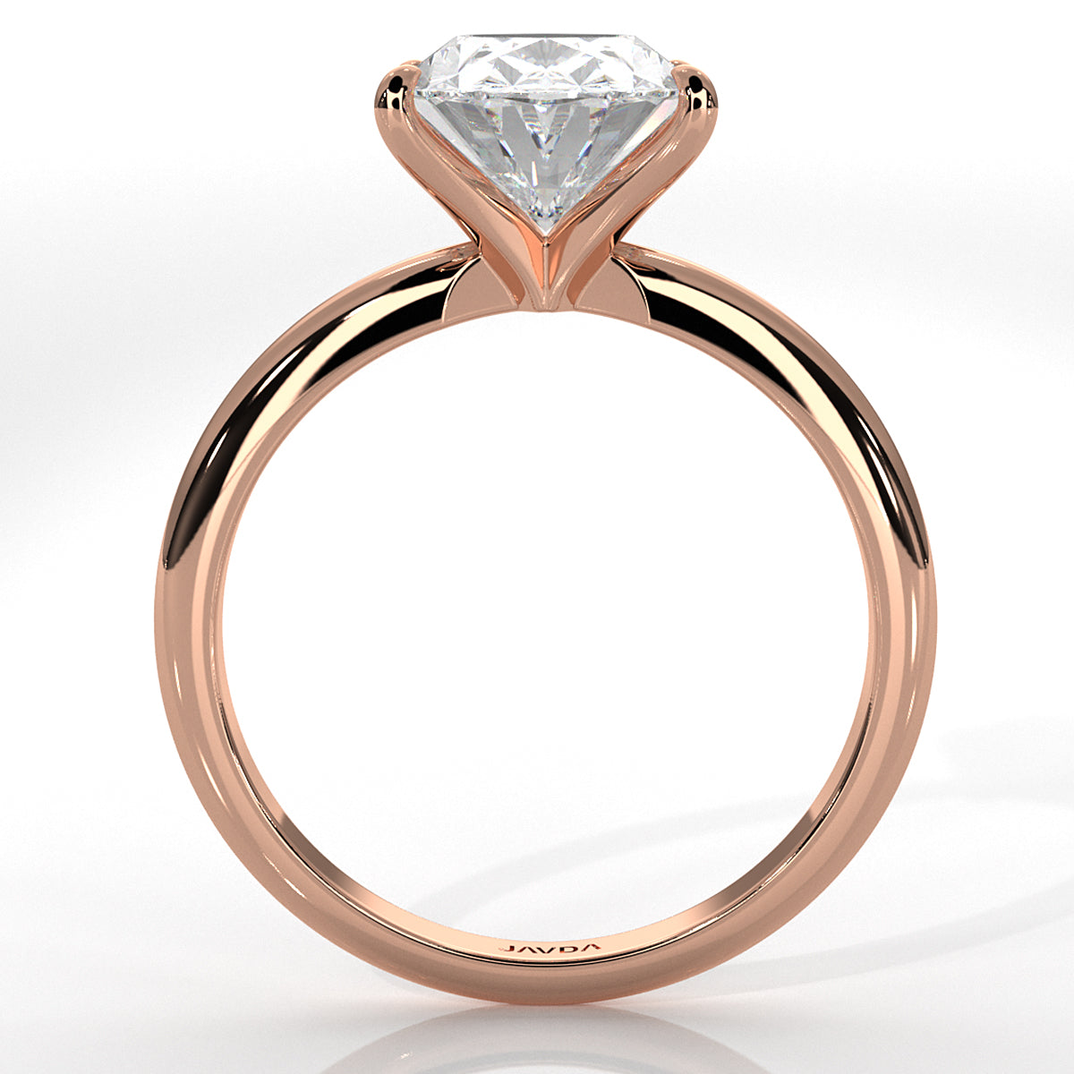 4g Knife Edge Solitaire Lab Grown Diamond Engagement Ring 2.5mm IGI Certified 3.00 Ctw.