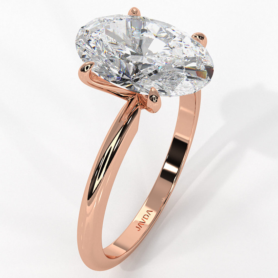 4g Knife Edge Solitaire Lab Grown Diamond Engagement Ring 2.5mm IGI Certified 3.00 Ctw.
