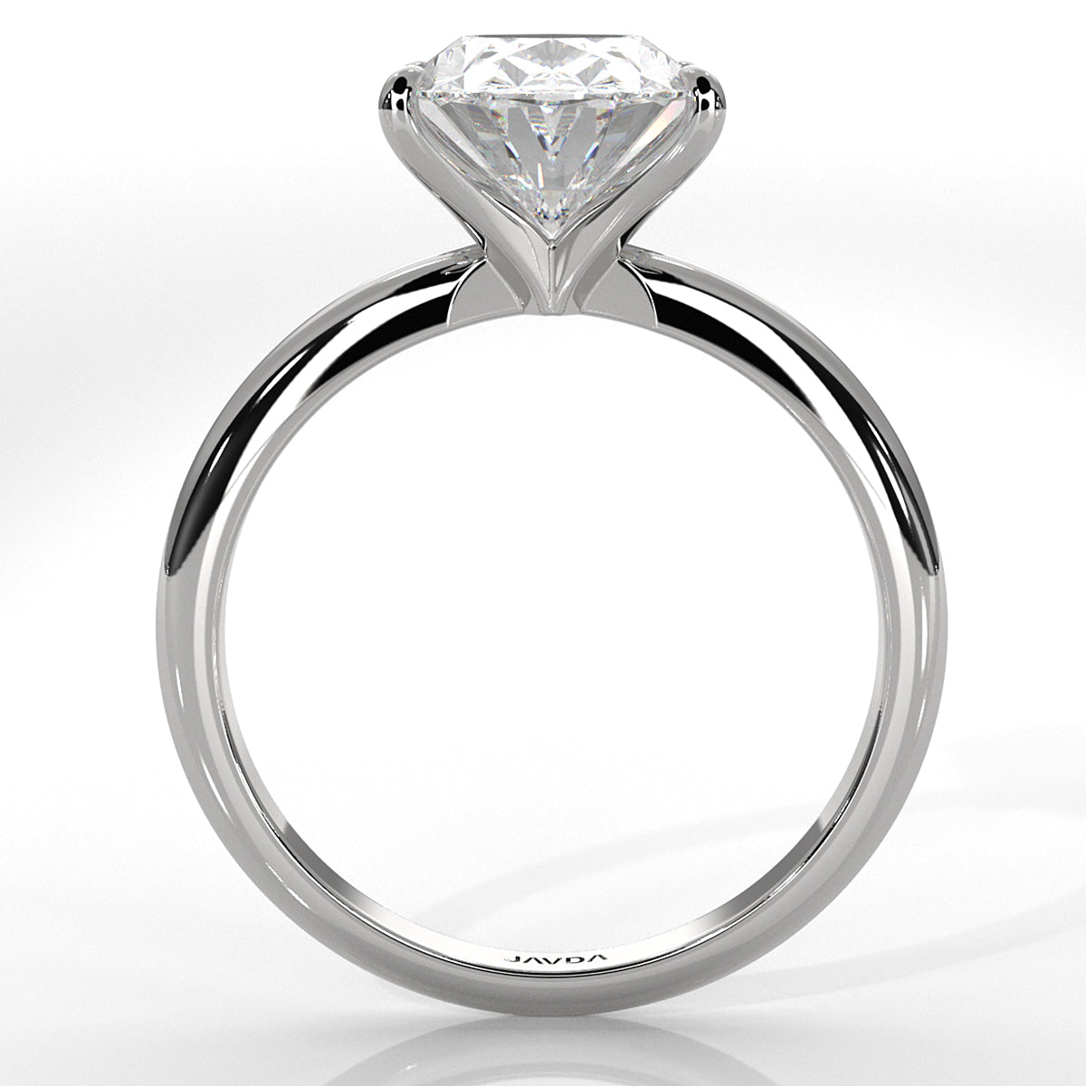 4g Knife Edge Solitaire Lab Grown Diamond Engagement Ring 2.5mm IGI Certified 3.00 Ctw.