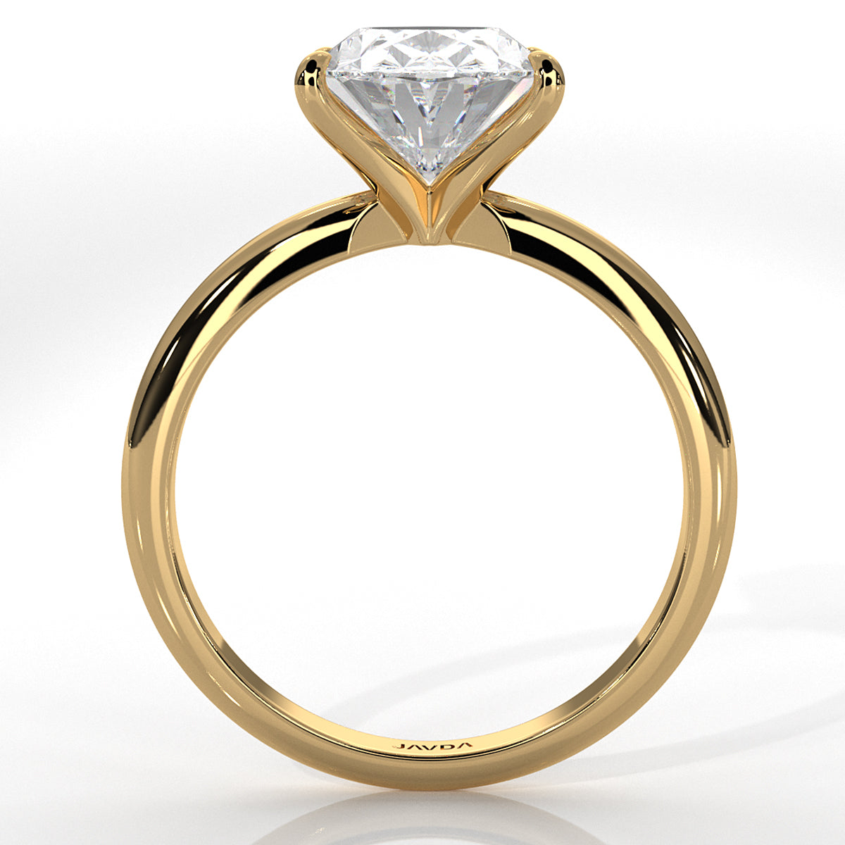 4g Knife Edge Solitaire Lab Grown Diamond Engagement Ring 2.5mm IGI Certified 3.00 Ctw.