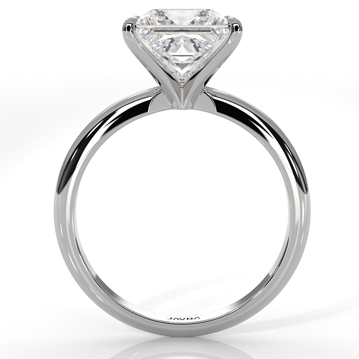 4g Knife Edge Solitaire Lab Grown Diamond Engagement Ring 2.5mm IGI Certified 3.00 Ctw.