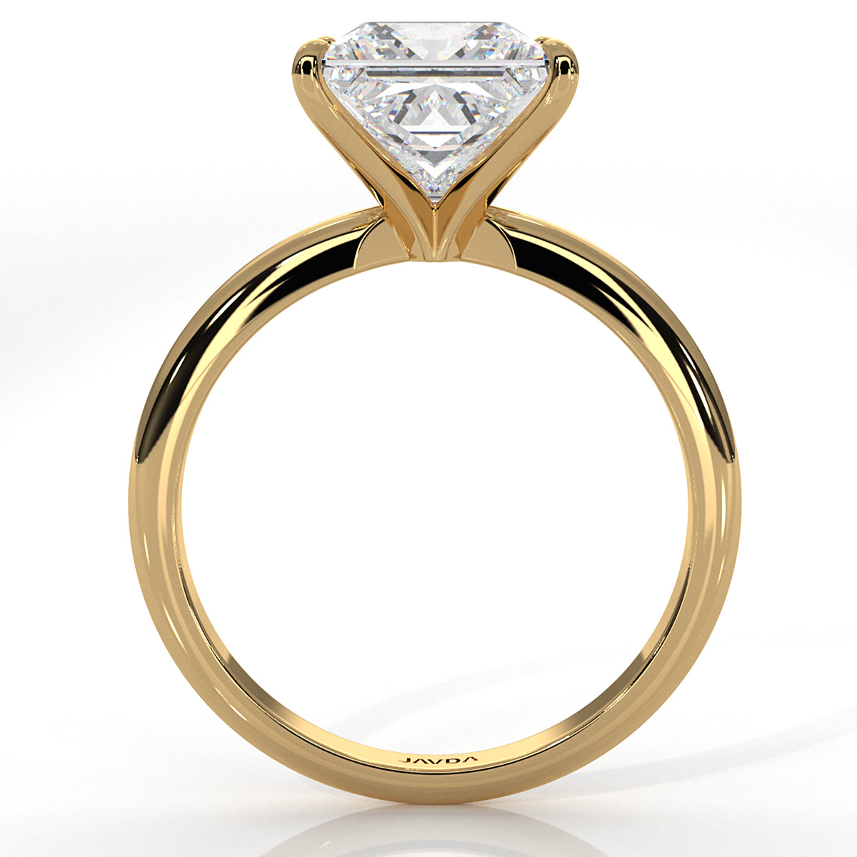 4g Knife Edge Solitaire Lab Grown Diamond Engagement Ring 2.5mm IGI Certified 3.00 Ctw.