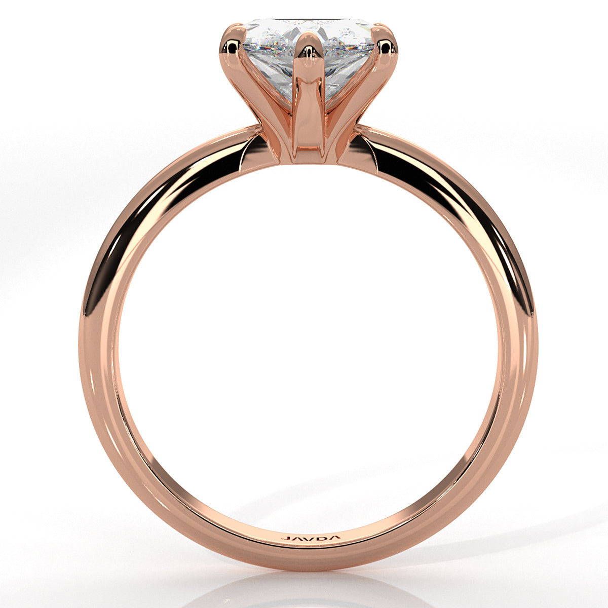 4g Knife Edge Solitaire Lab Grown Diamond Engagement Ring 2.5mm IGI Certified 3.00 Ctw.