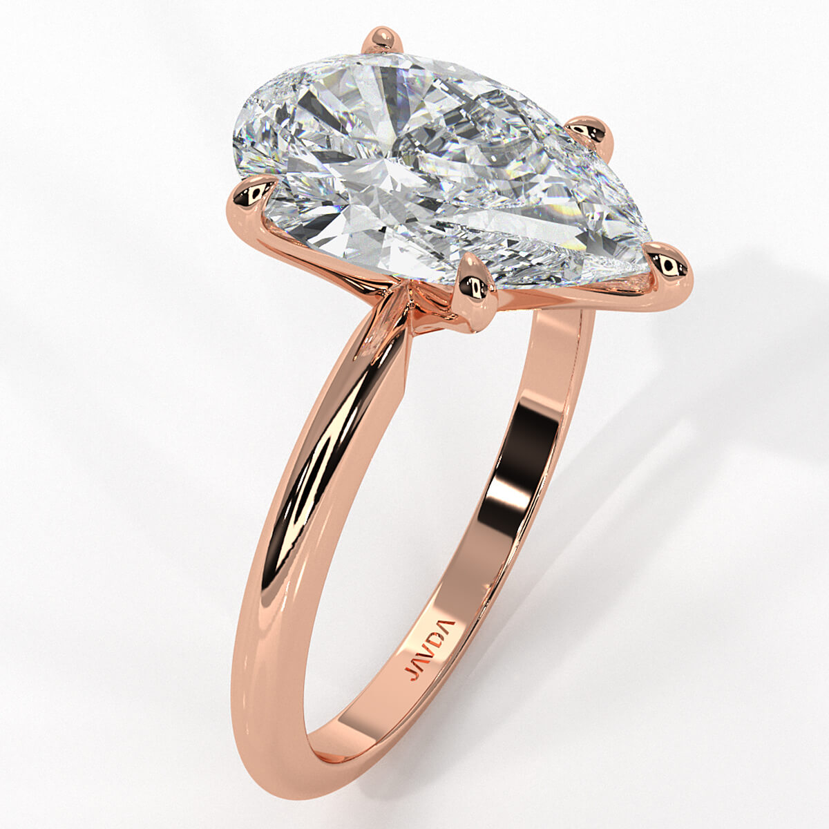 4g Knife Edge Solitaire Lab Grown Diamond Engagement Ring 2.5mm IGI Certified 3.00 Ctw.