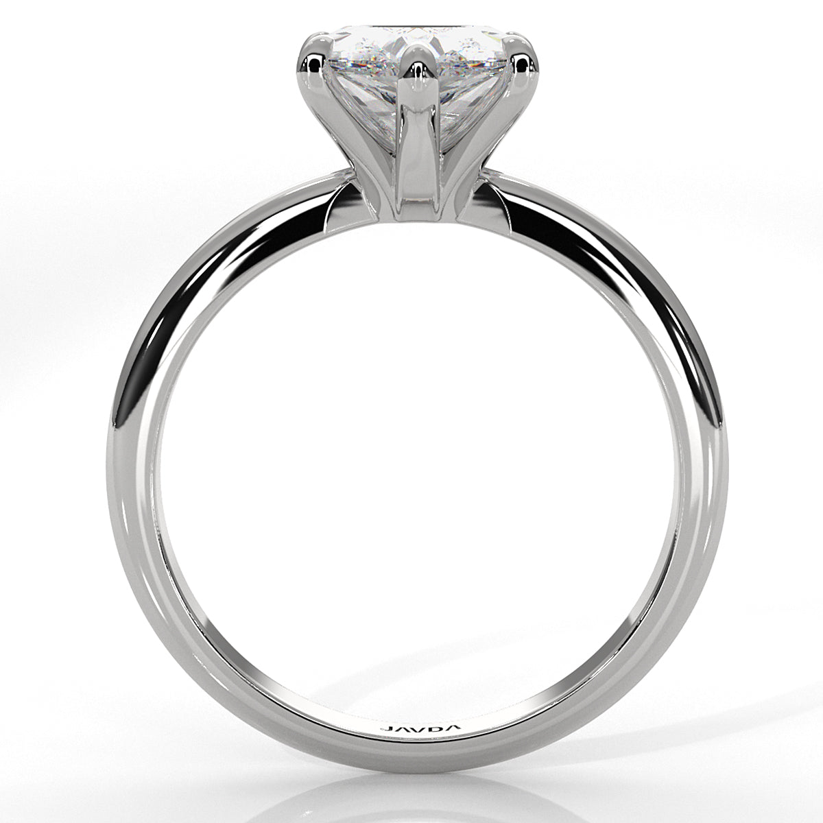 4g Knife Edge Solitaire Lab Grown Diamond Engagement Ring 2.5mm IGI Certified 3.00 Ctw.