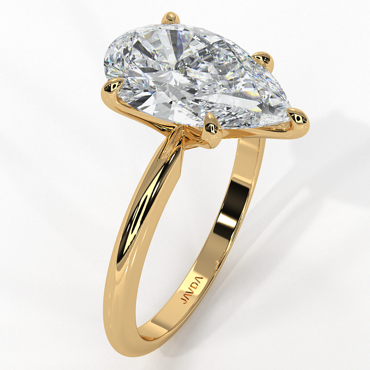 4g Knife Edge Solitaire Lab Grown Diamond Engagement Ring 2.5mm IGI Certified 3.00 Ctw.