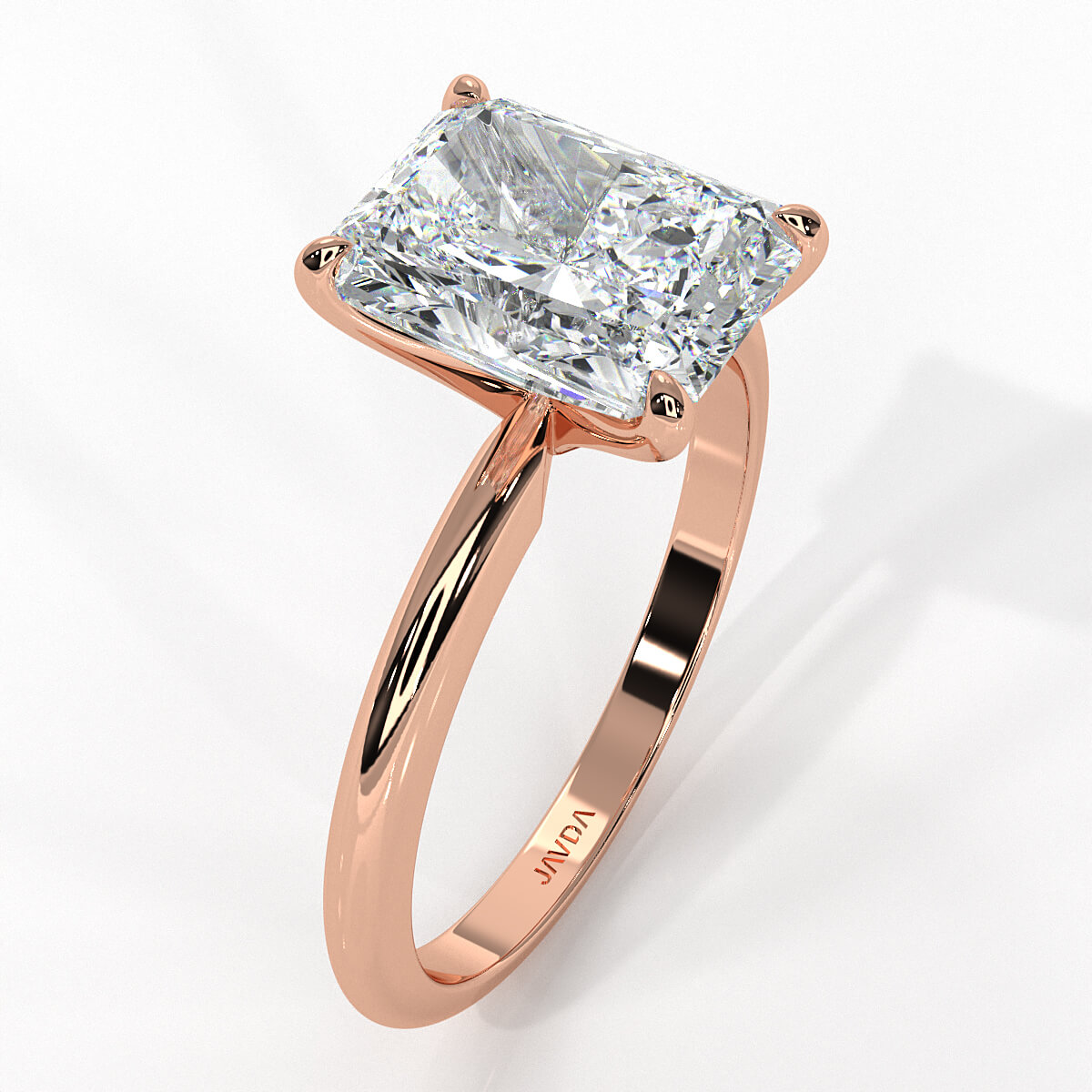 4g Knife Edge Solitaire Lab Grown Diamond Engagement Ring 2.5mm IGI Certified 3.00 Ctw.