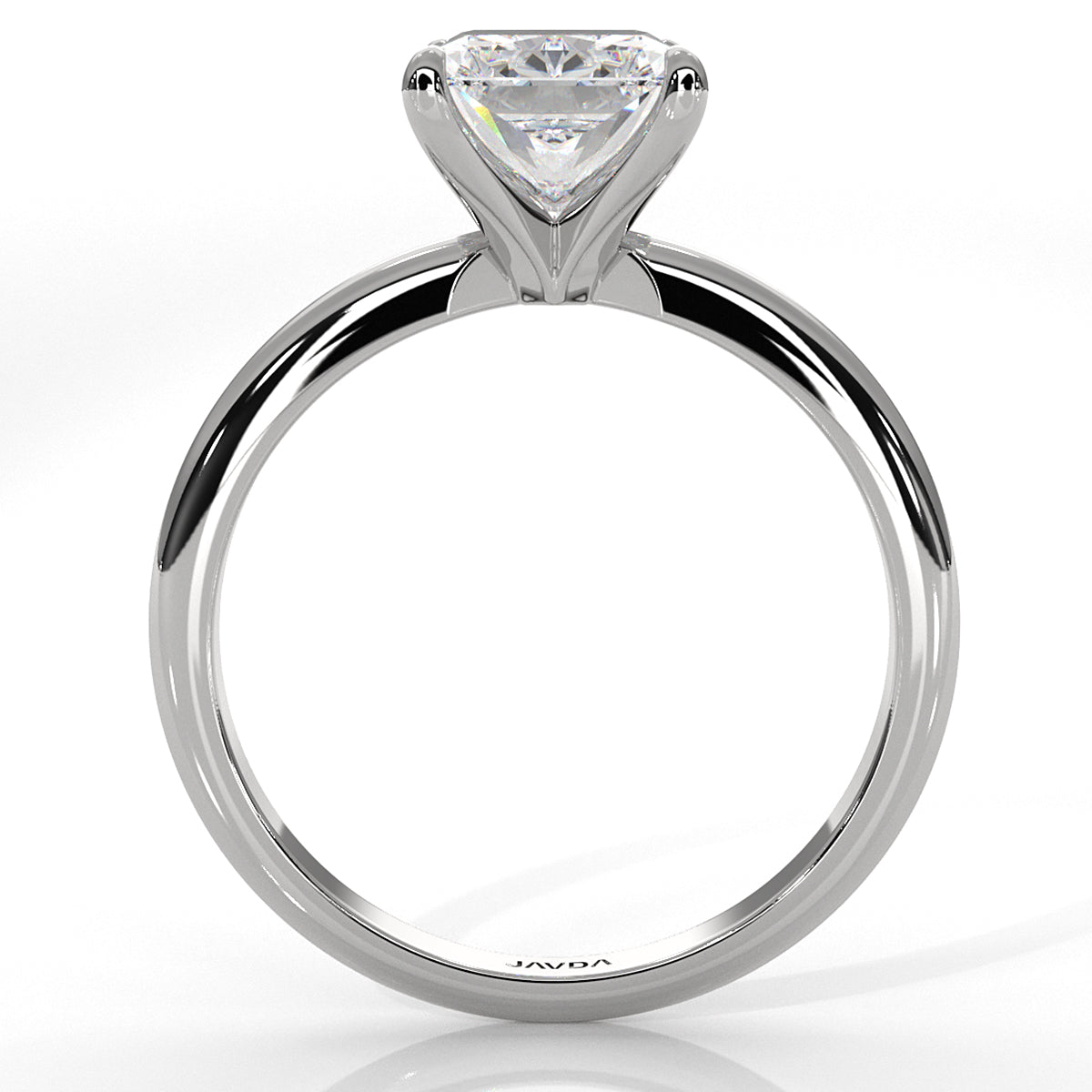 4g Knife Edge Solitaire Lab Grown Diamond Engagement Ring 2.5mm IGI Certified 3.00 Ctw.