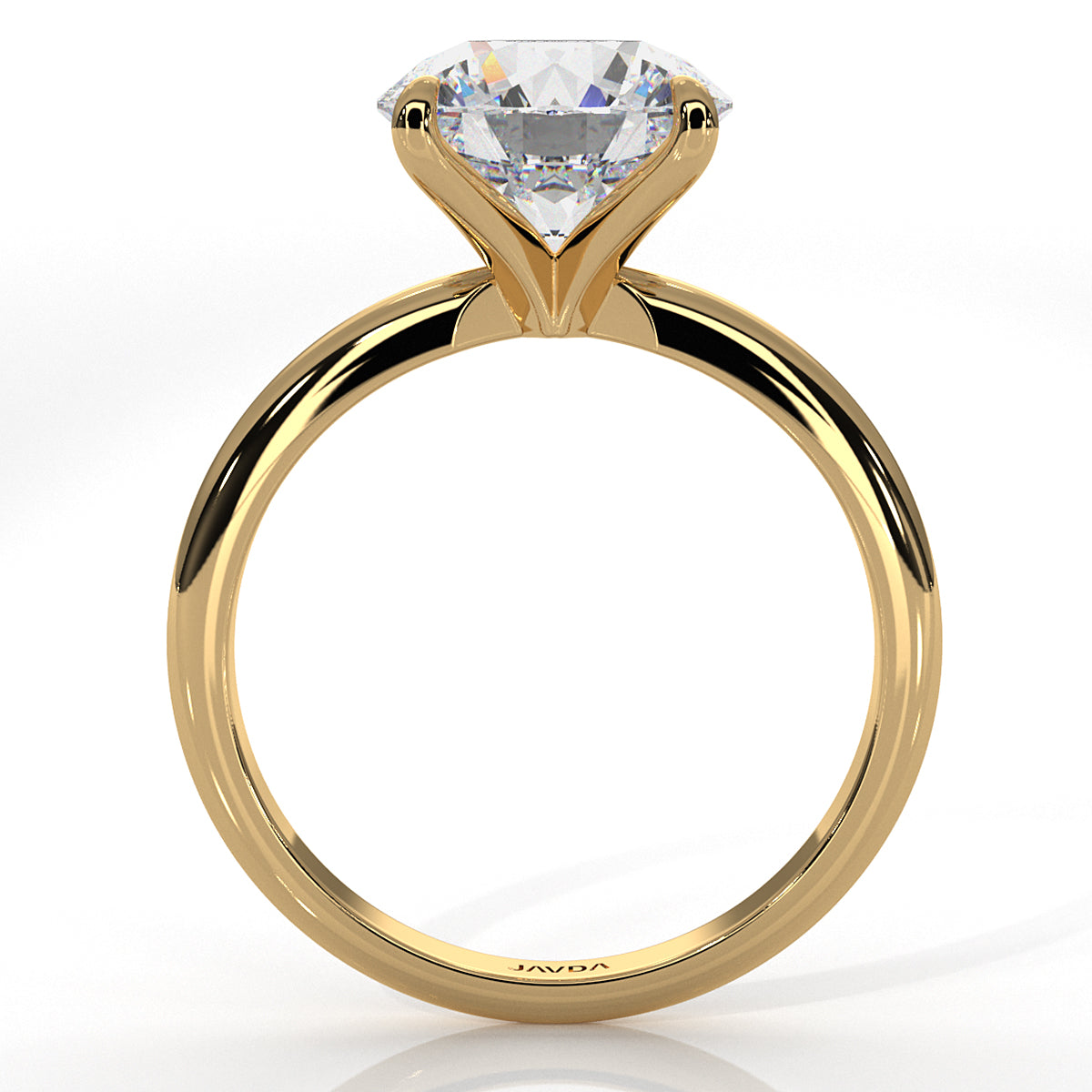 4g Knife Edge Solitaire Lab Grown Diamond Engagement Ring 2.5mm IGI Certified 3.00 Ctw.