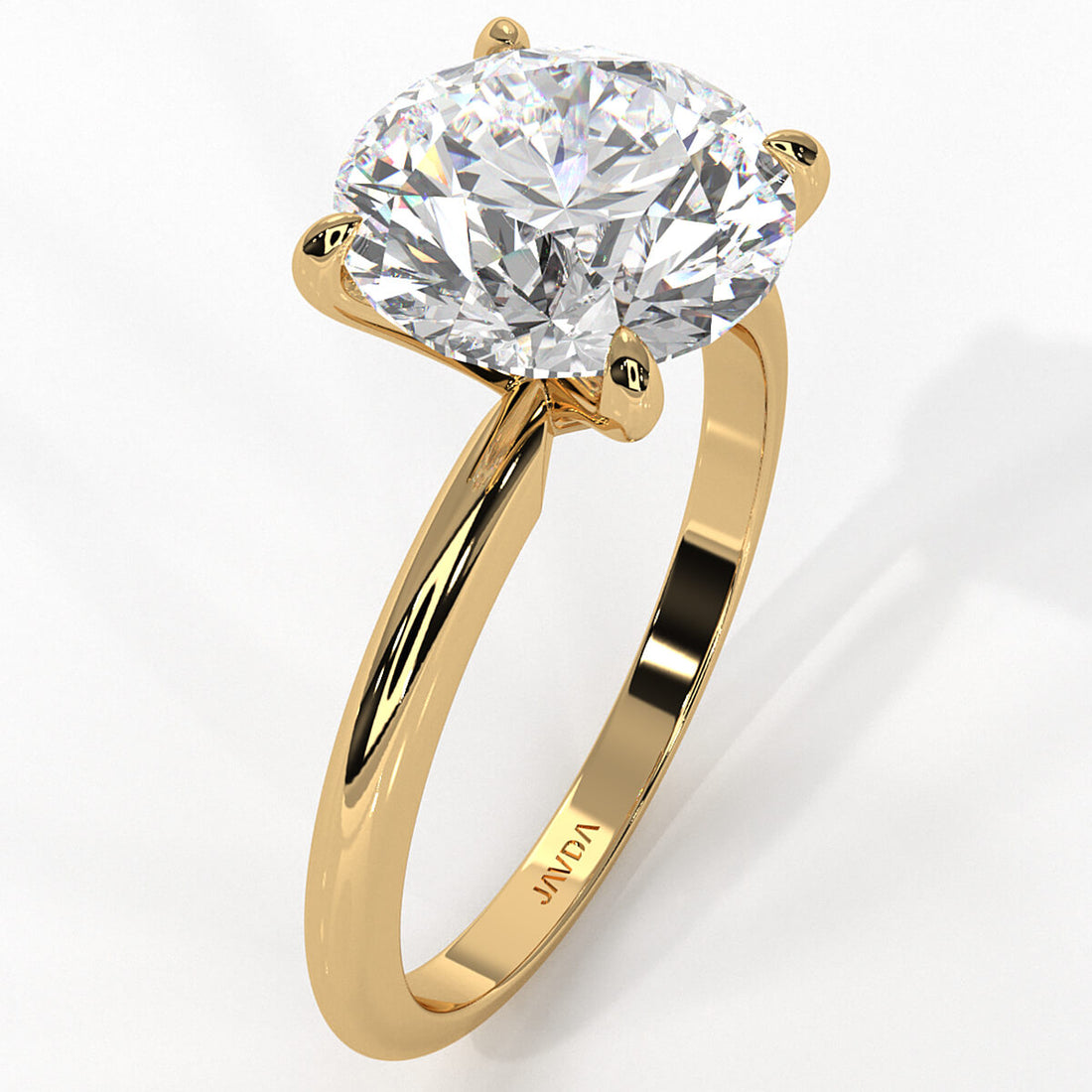 4g Knife Edge Solitaire Lab Grown Diamond Engagement Ring 2.5mm IGI Certified 3.00 Ctw.