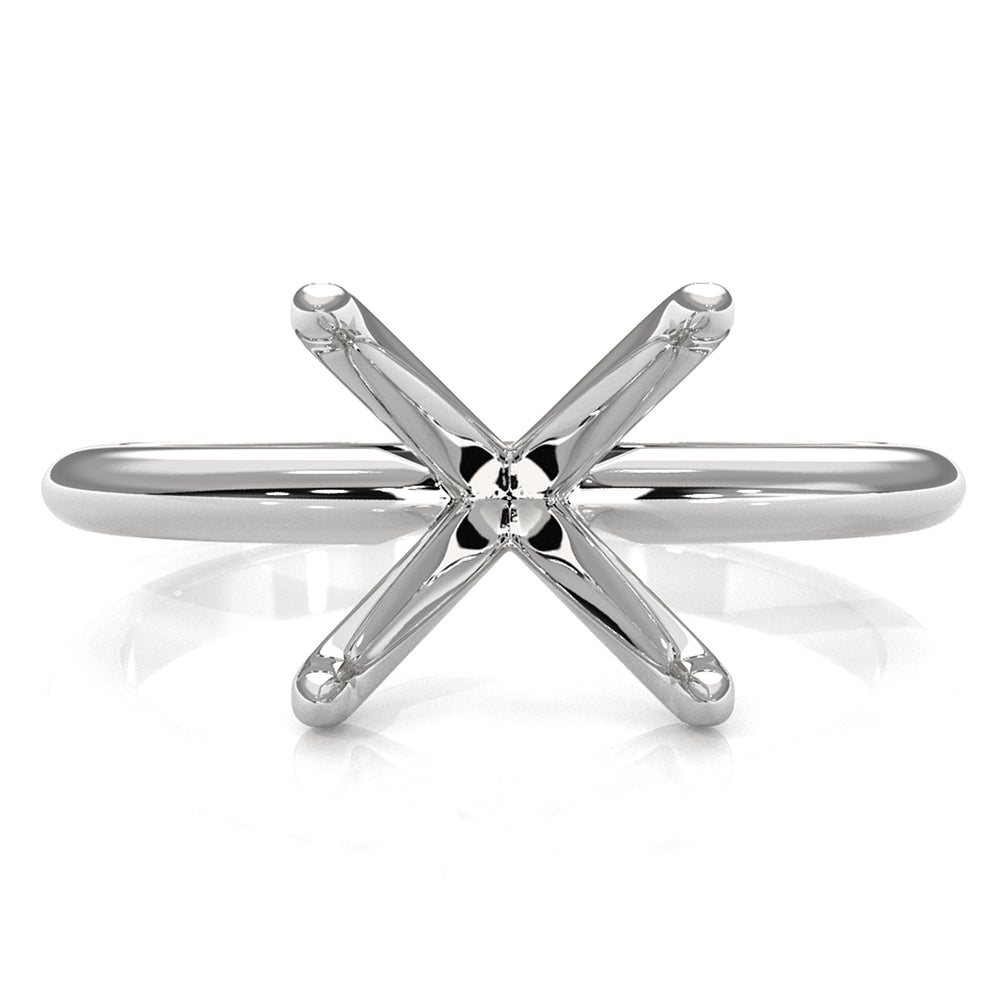 3g Claw Prong Set Solitaire Semi Mount Engagement Ring 2.2mm