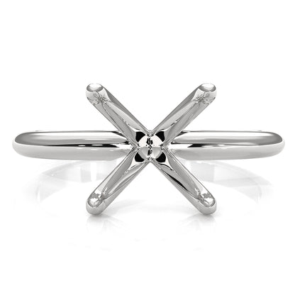 3g Claw Prong Set Solitaire Semi Mount Engagement Ring 2.2mm