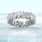 Pear Lab Diamond Women's Eternity Shared Prong Wedding Band 5.25 mm 4.50ctw.