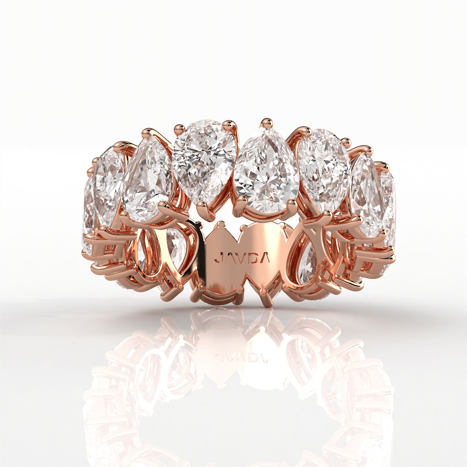 Pear Lab Diamond Shared Prong Women's Wedding Band 6.25 mm 6.10ctw.