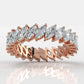 Marquise Eternity Lab-Grown Diamond Prong Set Women's Wedding Band 2.76 Ctw.