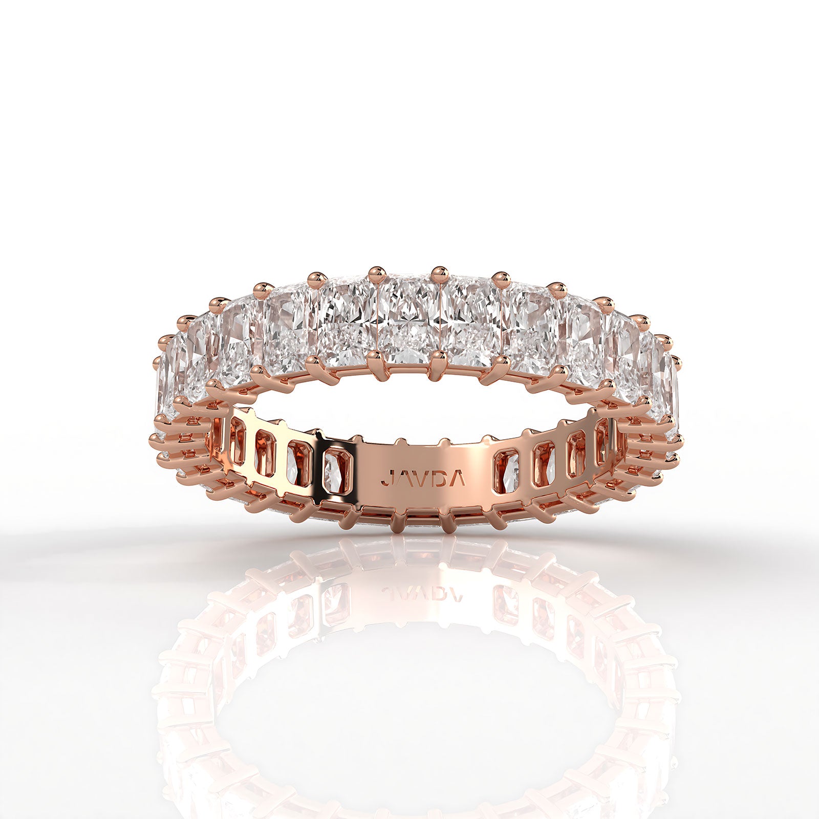 Radiant Lab Diamond Shared Prong Women's Eternity Wedding Band 3.5 mm 2.90ctw.