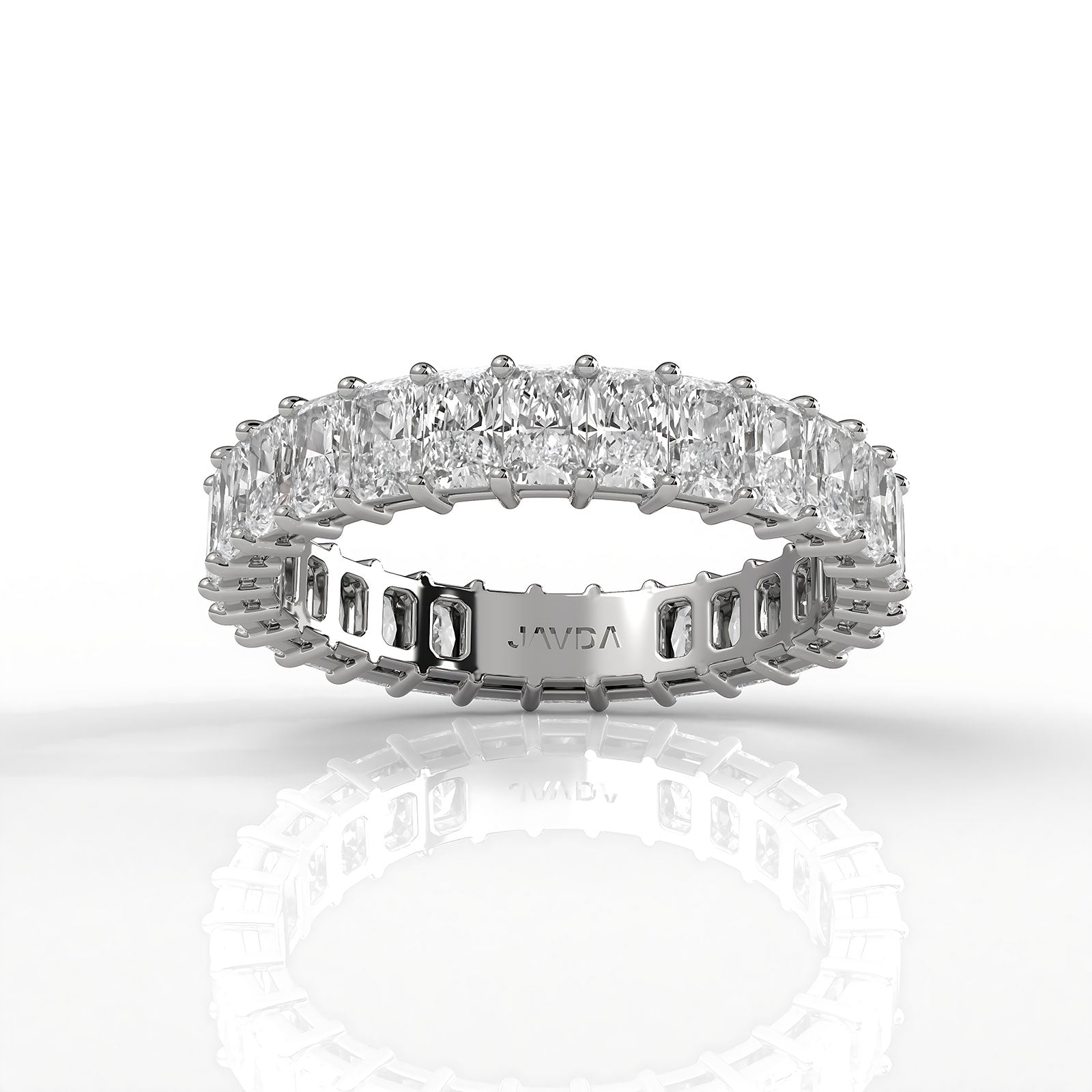 Radiant Lab Diamond Shared Prong Women's Eternity Wedding Band 3.5 mm 2.90ctw.