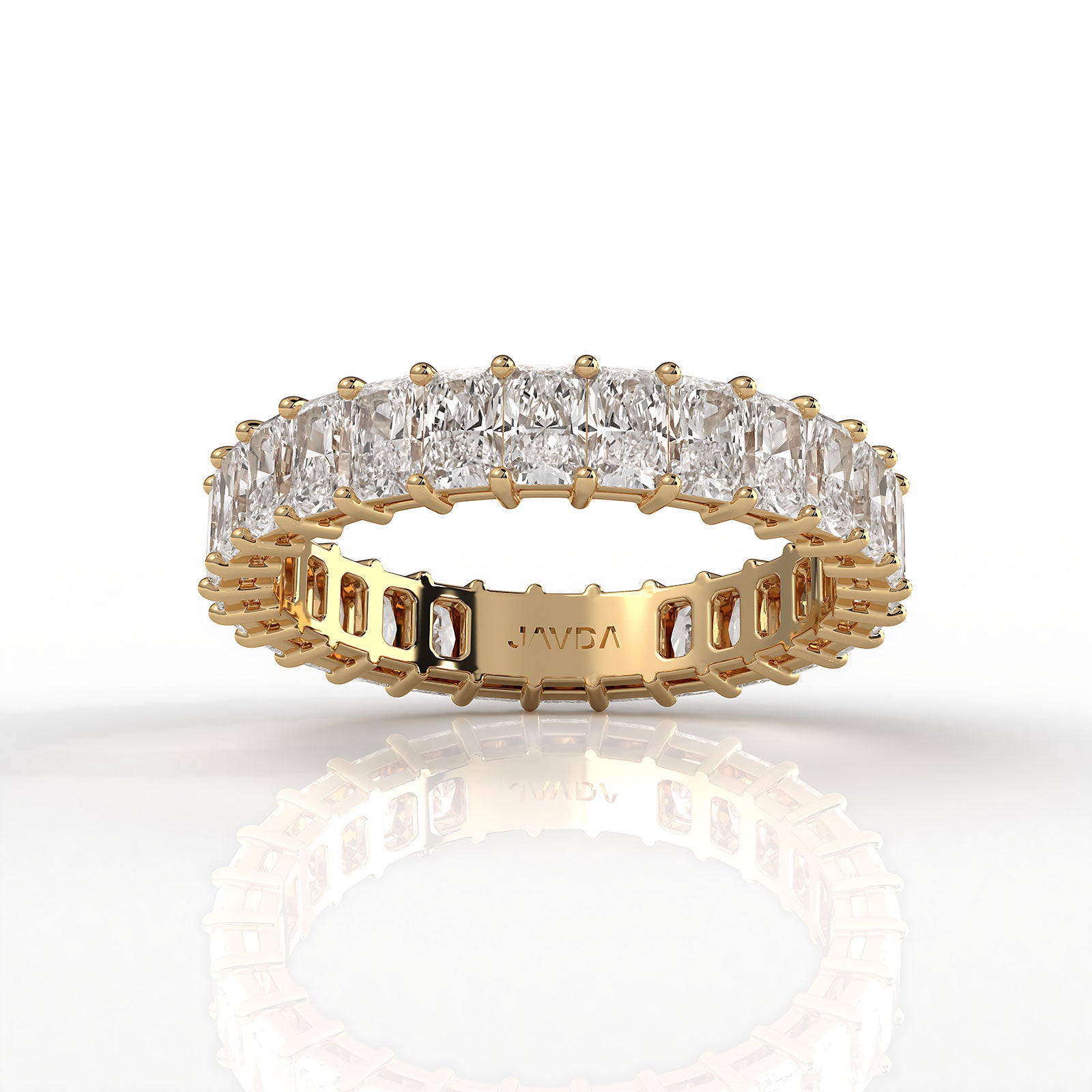 Radiant Lab Diamond Shared Prong Women's Eternity Wedding Band 3.5 mm 2.90ctw.