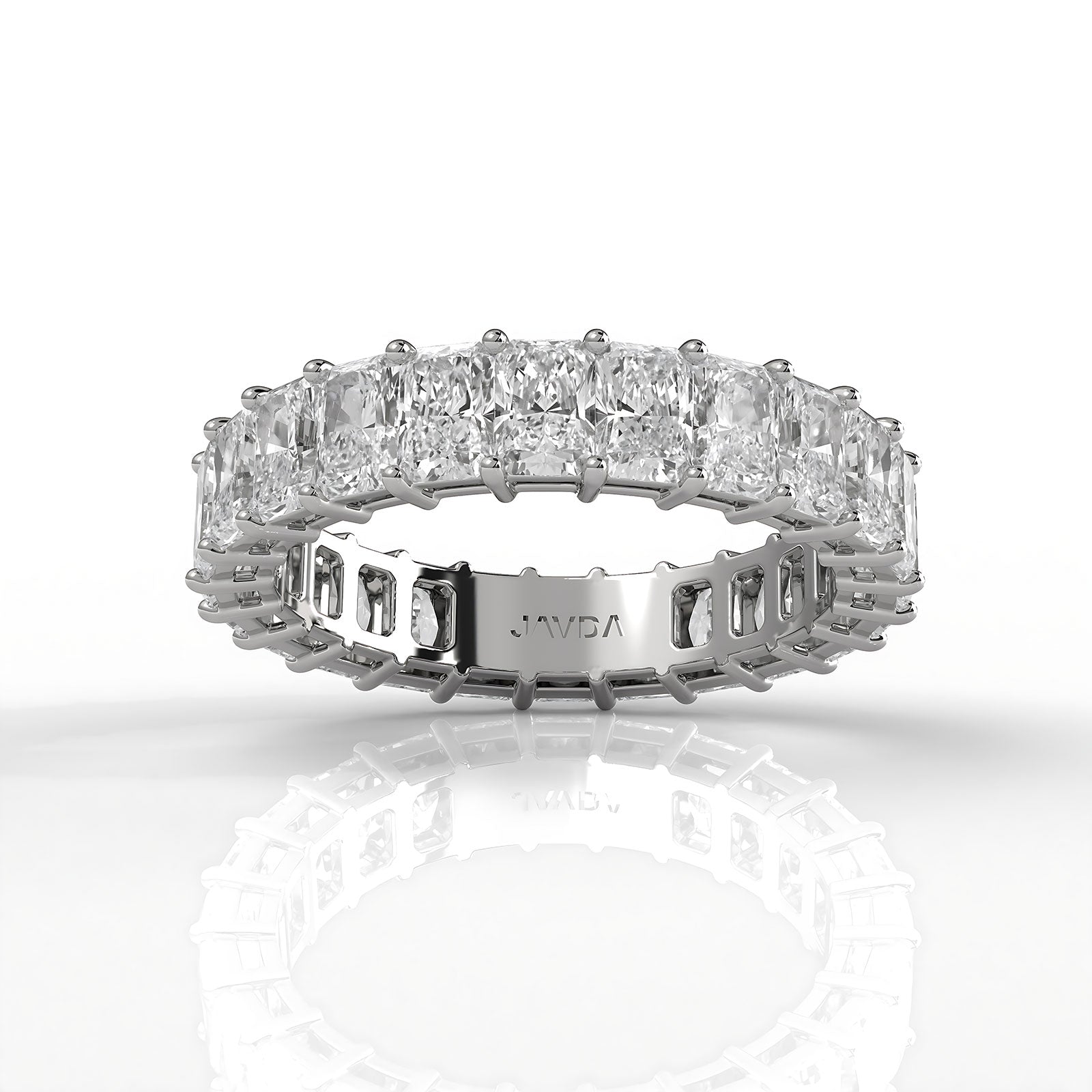 Radiant Lab Diamond Shared Prong Women's Eternity Wedding Band 4 mm 4.40ctw.