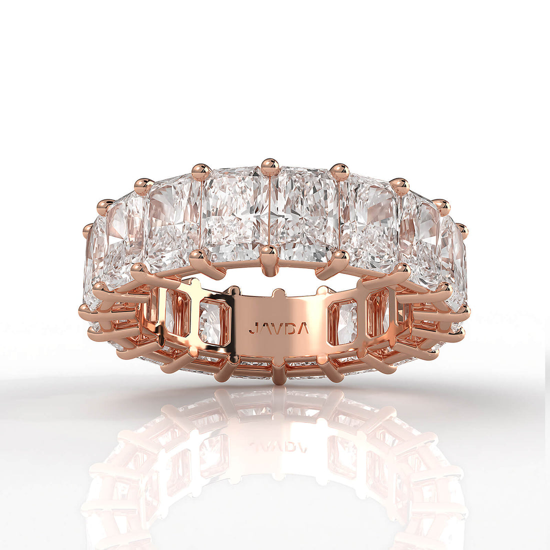 Radiant Lab Diamond Shared Prong Women Eternity Wedding Band 5.5 mm 8.50ctw.