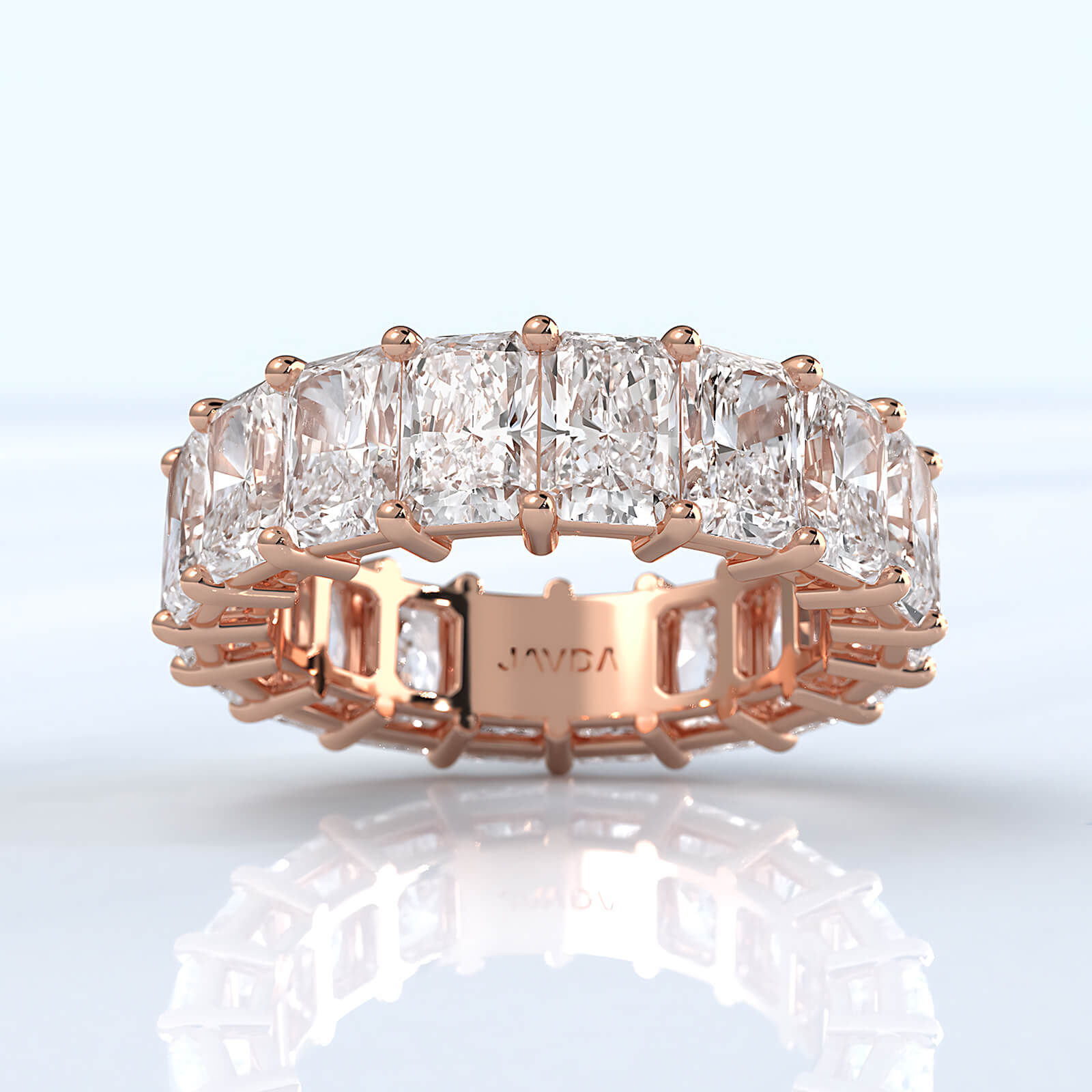 Radiant Lab Diamond Shared Prong Women Eternity Wedding Band 5.5 mm 8.50ctw.